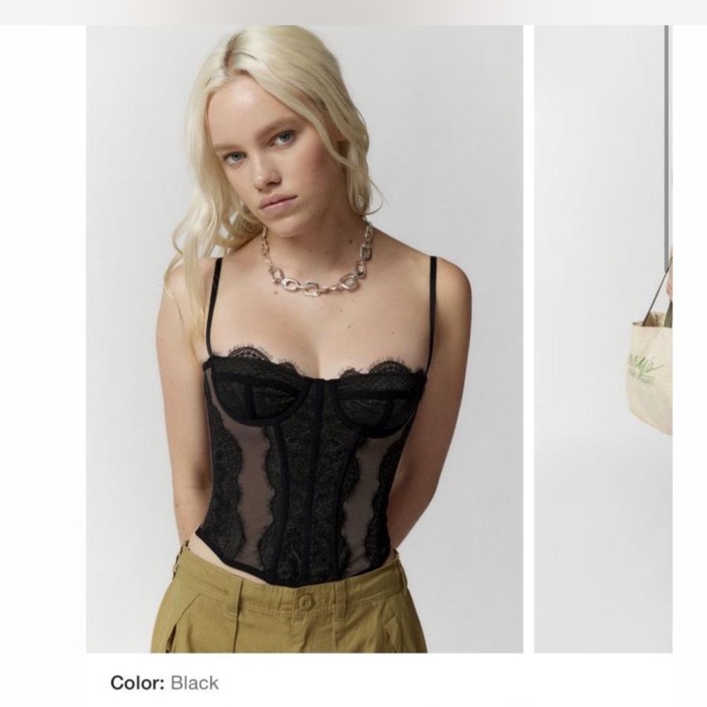Urban Outfitters Black corset top